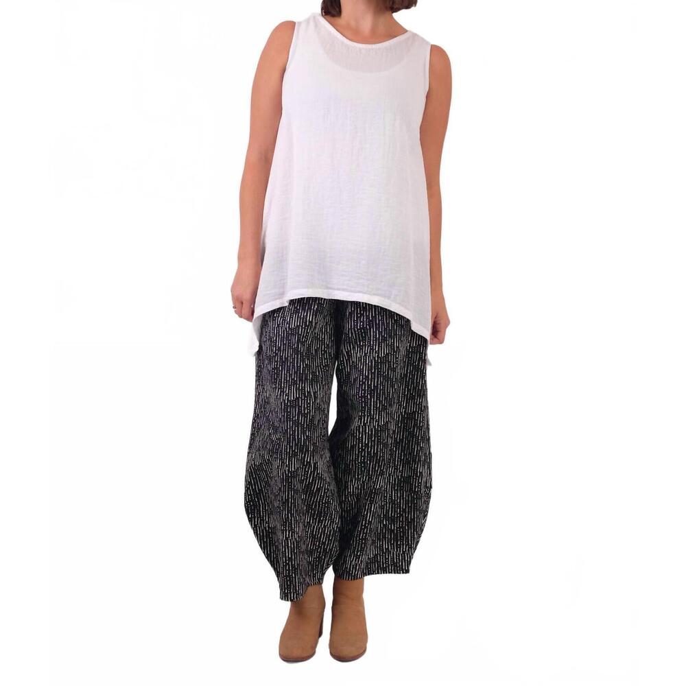 NEW GERTIES long tank top in travel crinkle